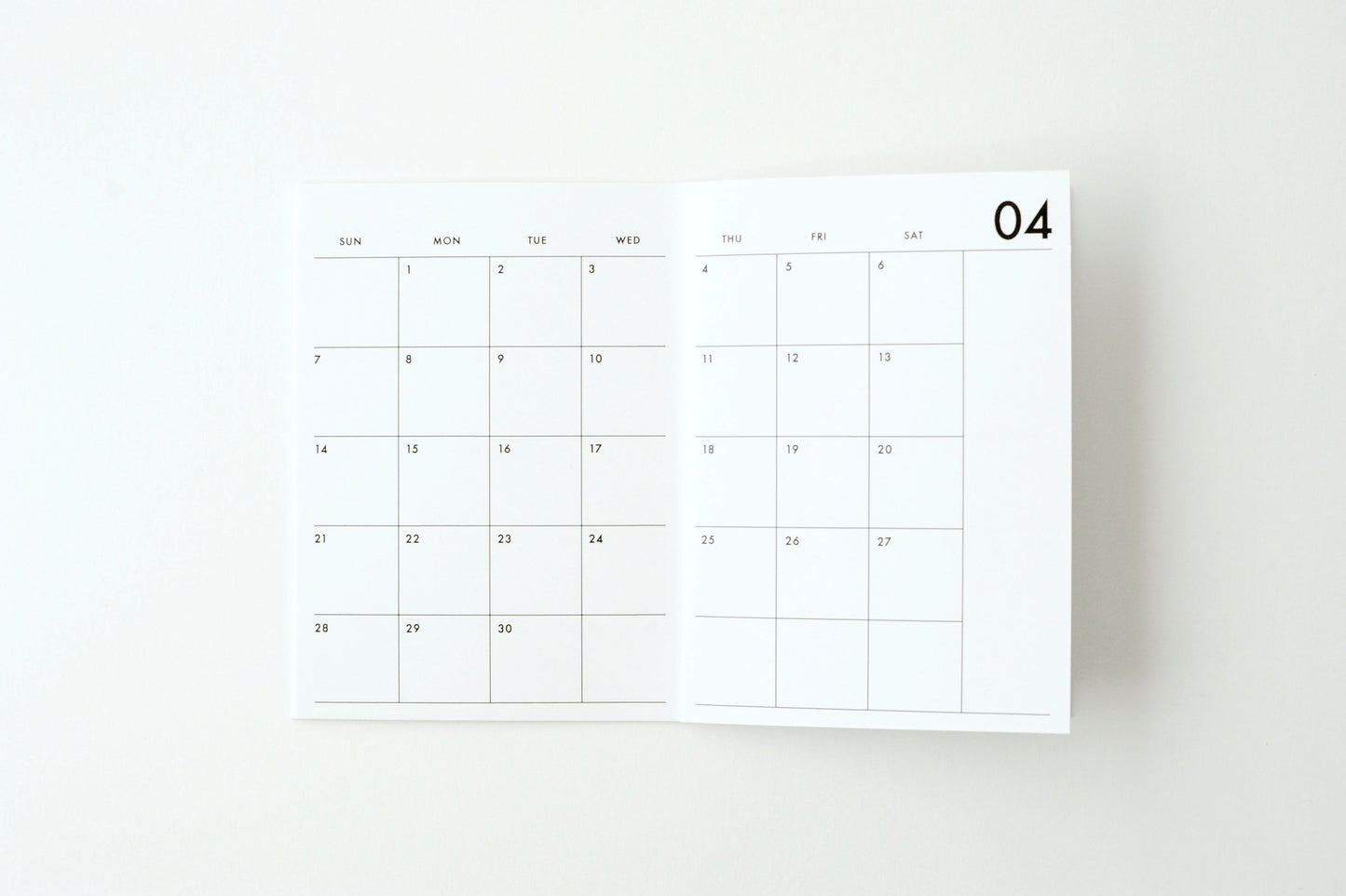 2024 Small Monthly Planner - Blue