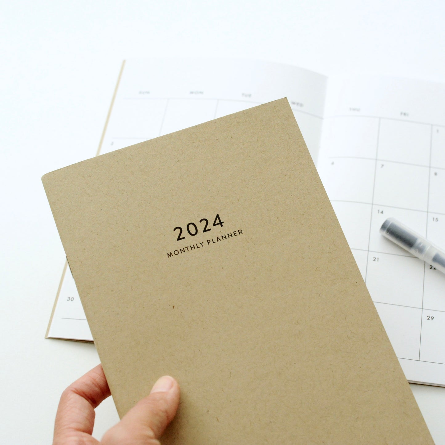 2024 Big Monthly Planner - Kraft