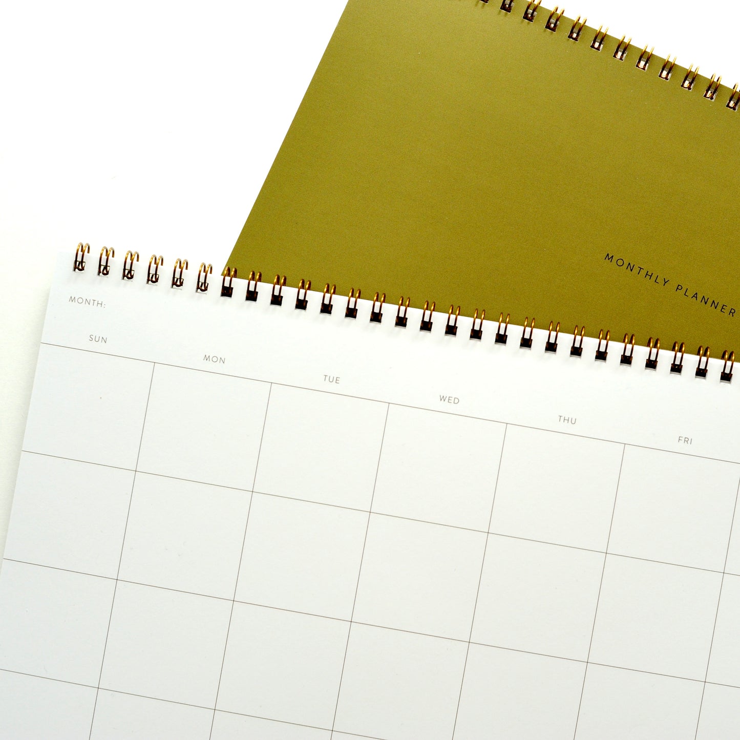 Monthly Planner - Undated Spiral Calendar
