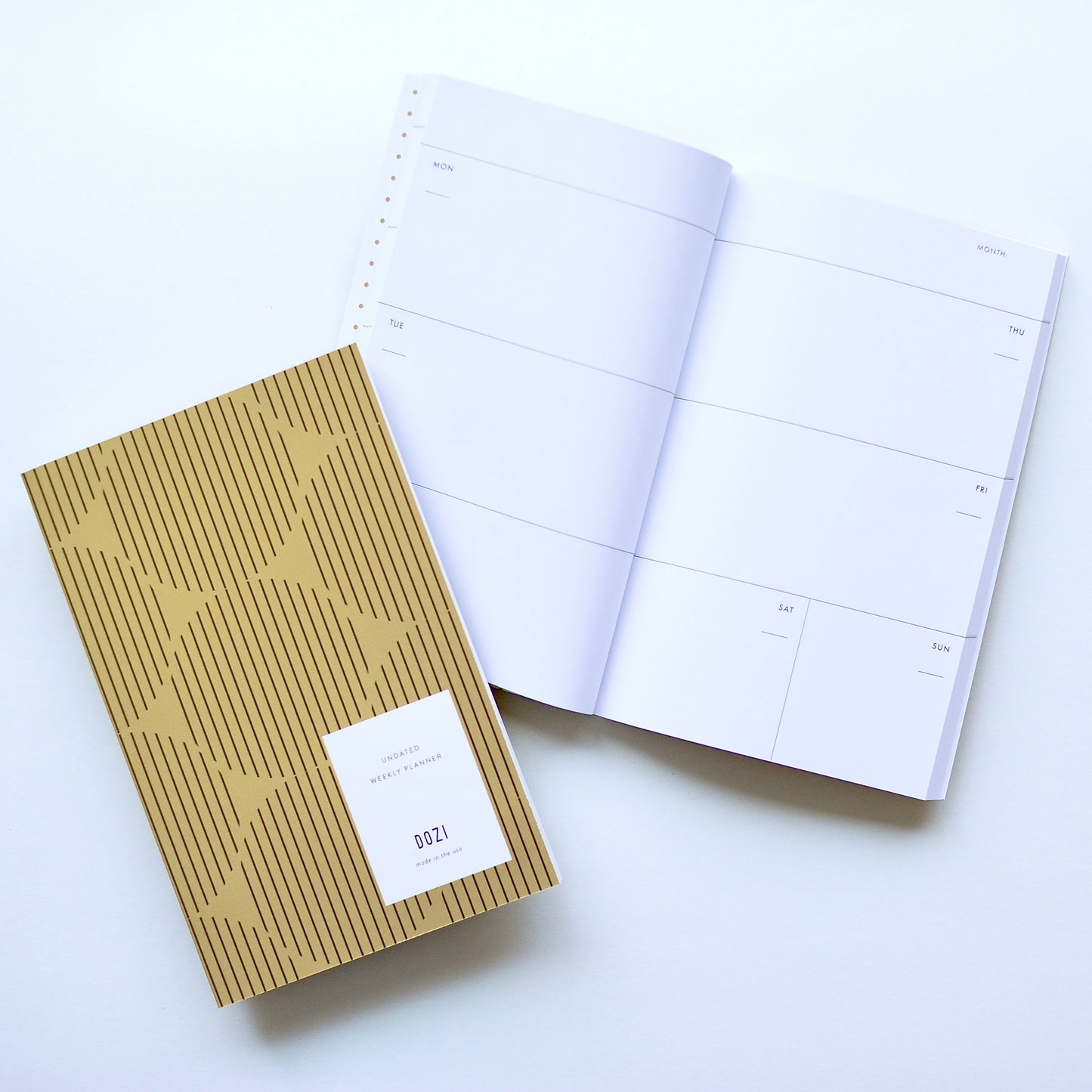 Undated Weekly Planner - Mustard