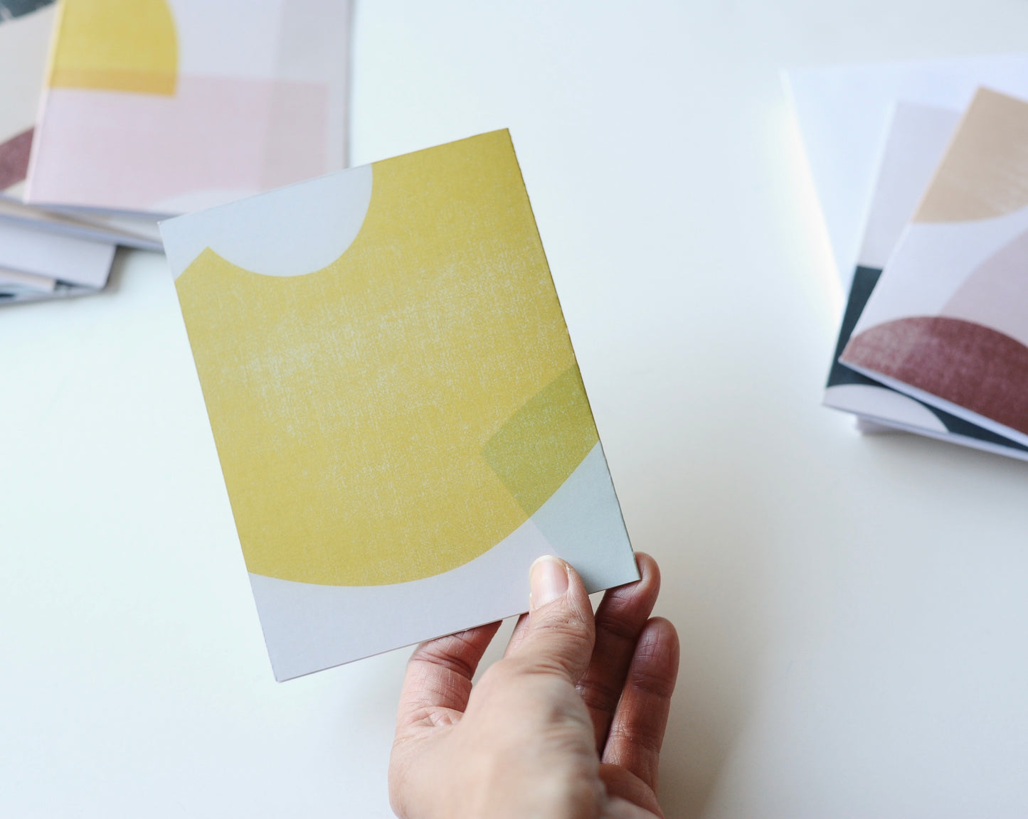 Blank Cards - Set of 12 - Modern Art Size A2 Notecards