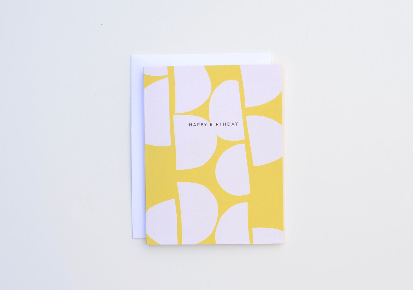 Birthday Card - Yellow Pink Semi