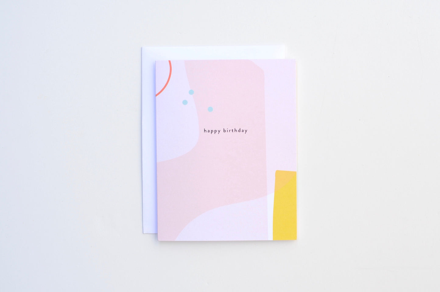 Birthday Card - Pink Yellow Beach