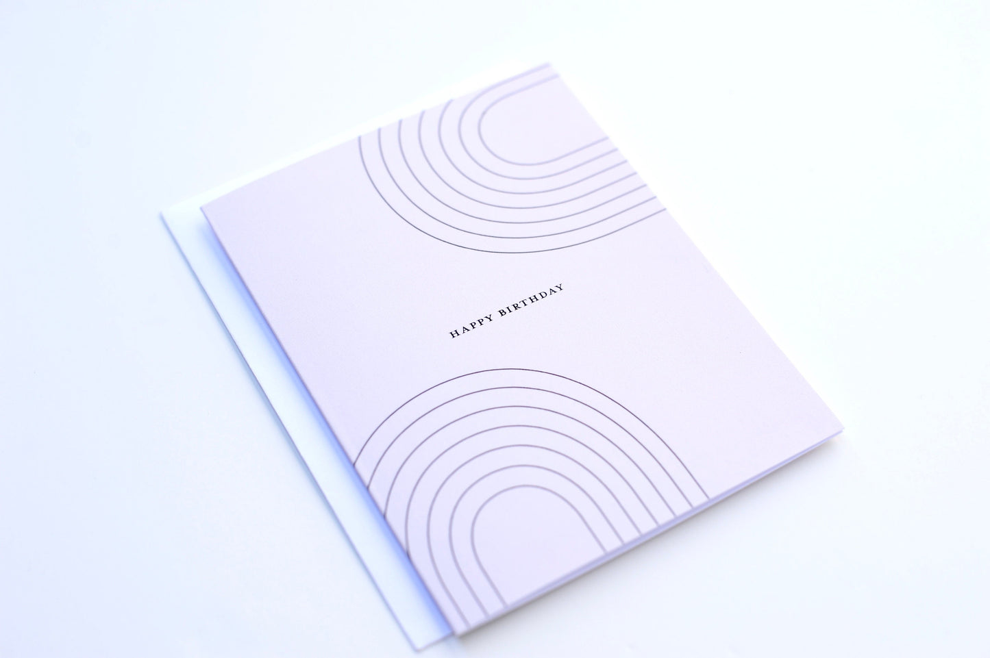 Birthday Card - Pink Arches
