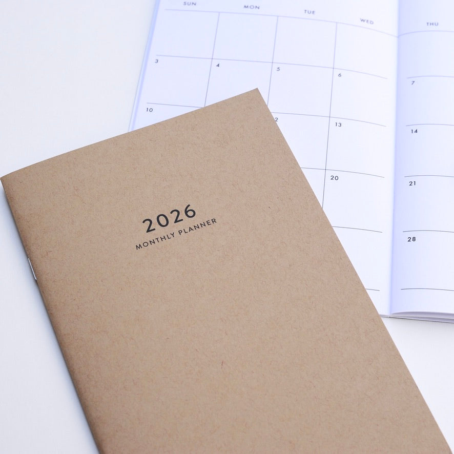 2026 Big Monthly Planner - Kraft