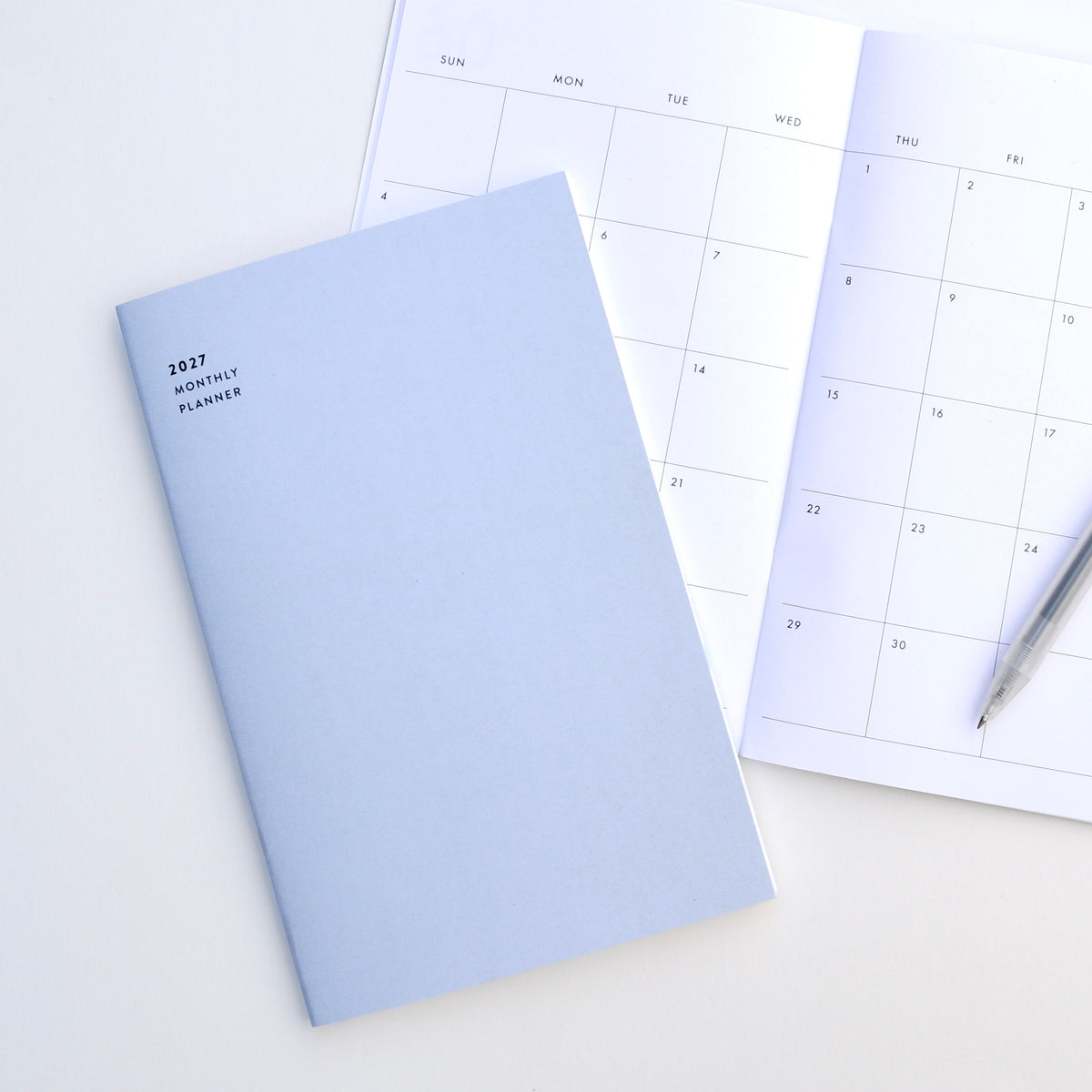 2027 Big Monthly Planner - Blue