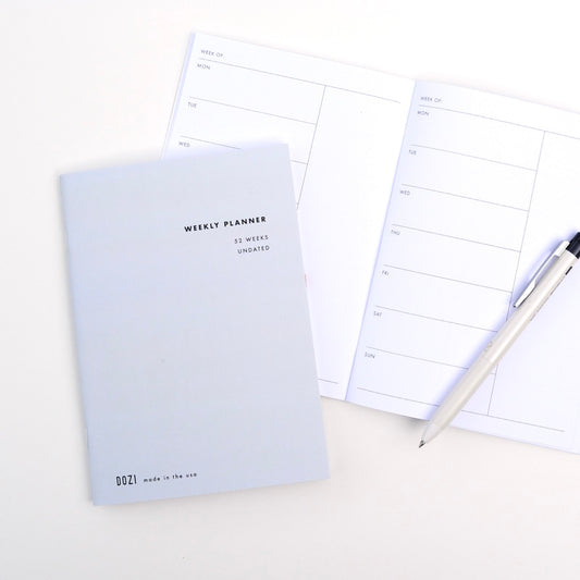 Undated Pocket Weekly Planner - Seafoam