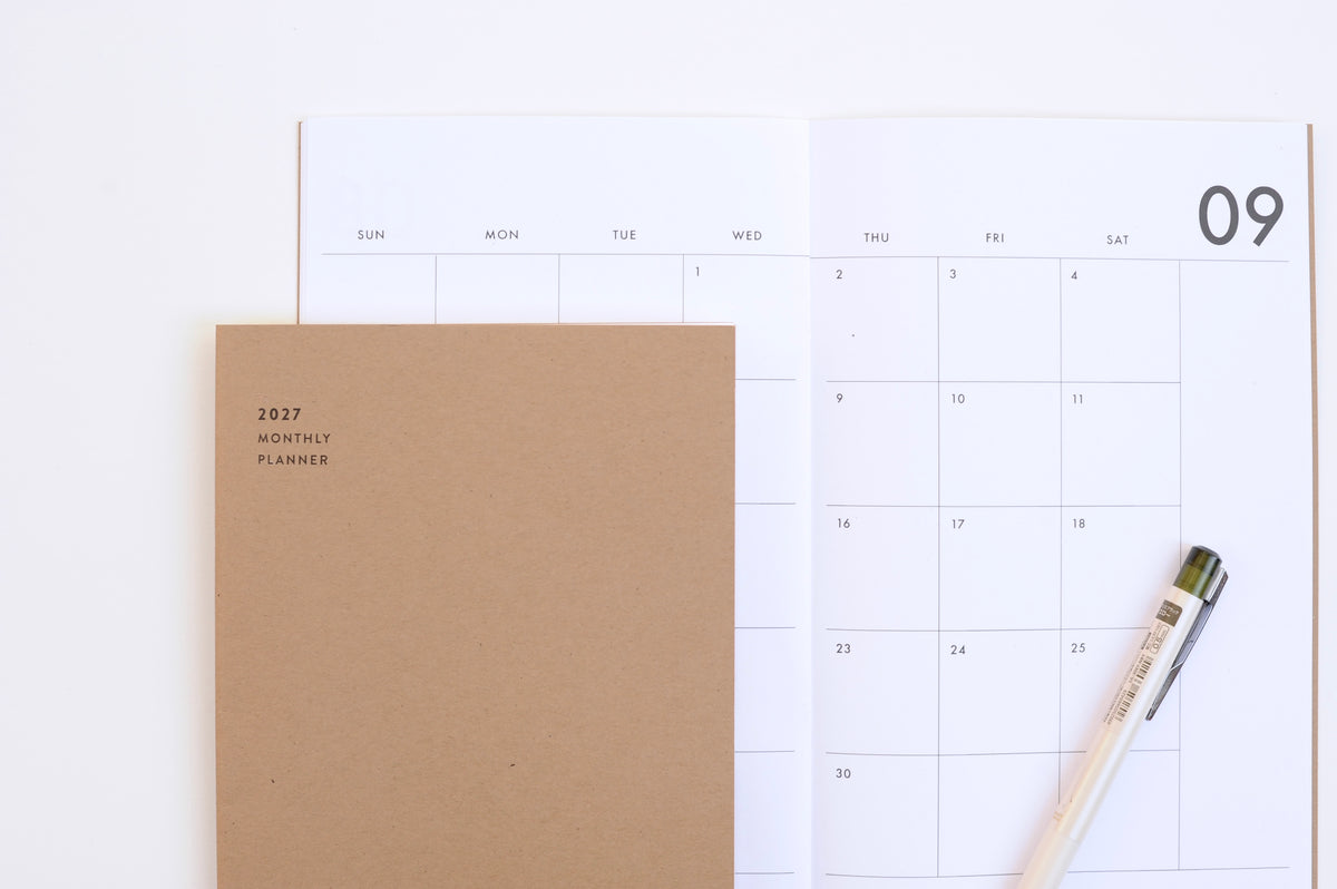 2027 Big Monthly Planner - Kraft