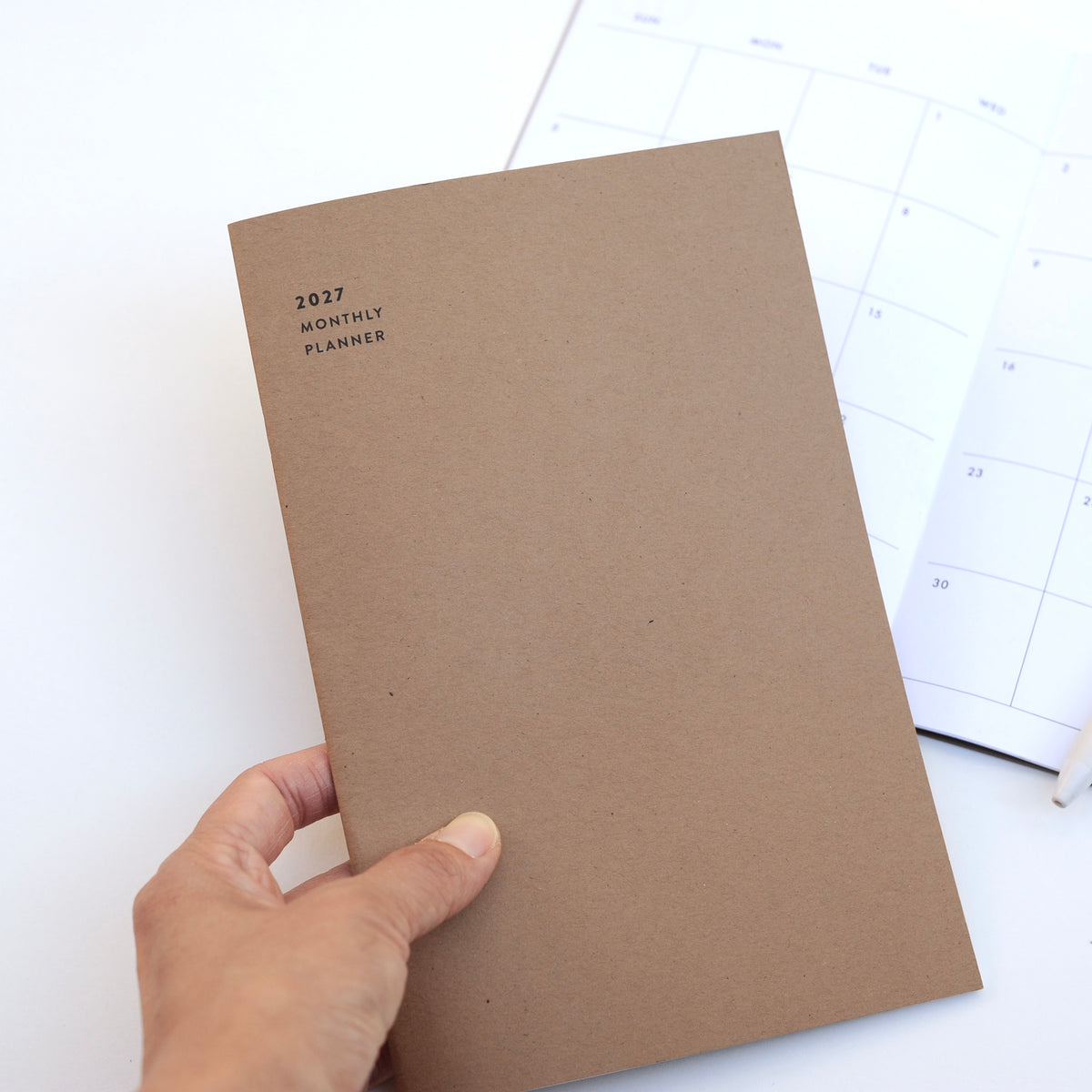 2027 Big Monthly Planner - Kraft