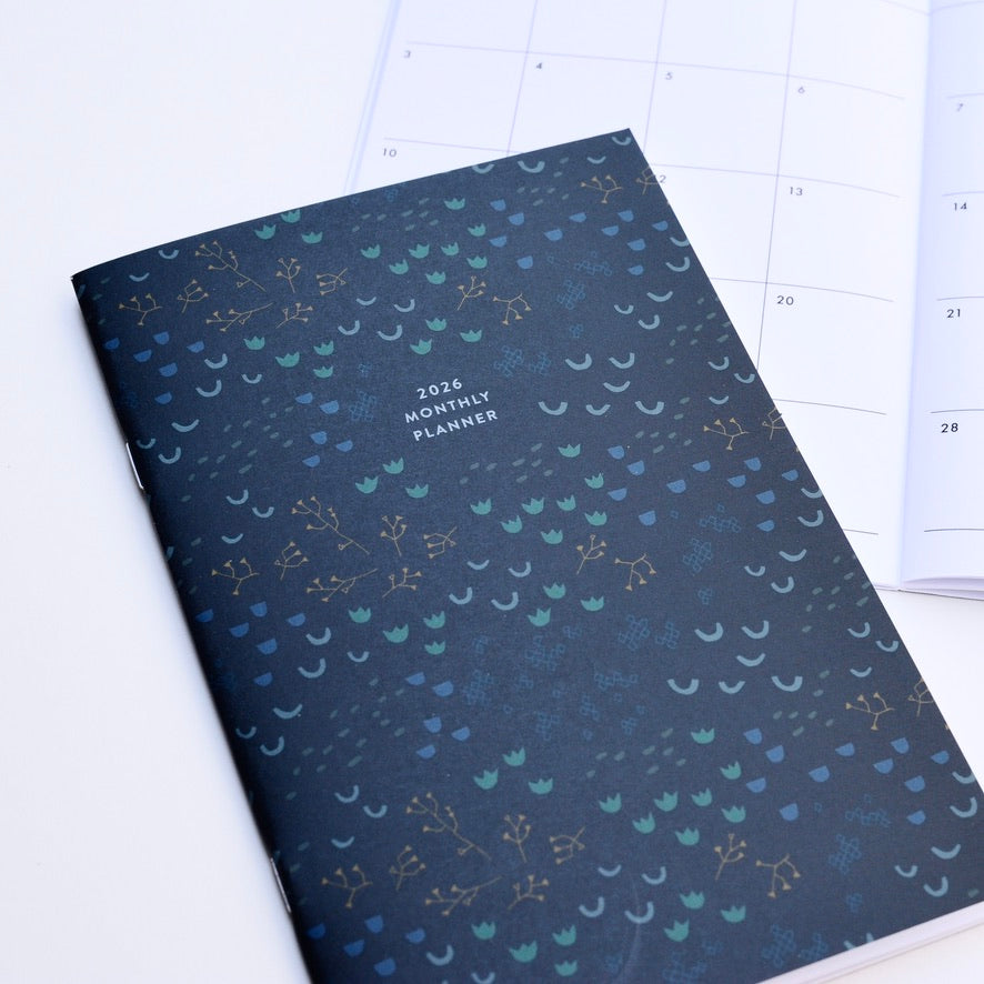 2026 Big Monthly Planner - Midnight Garden