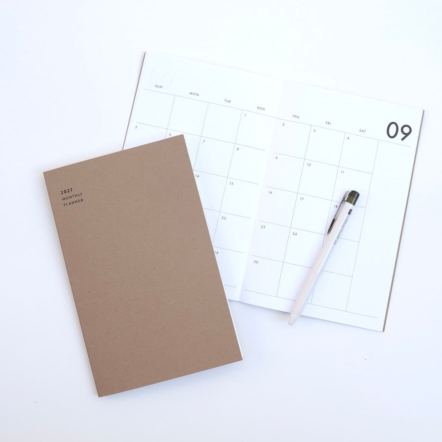 2027 Big Monthly Planner - Kraft