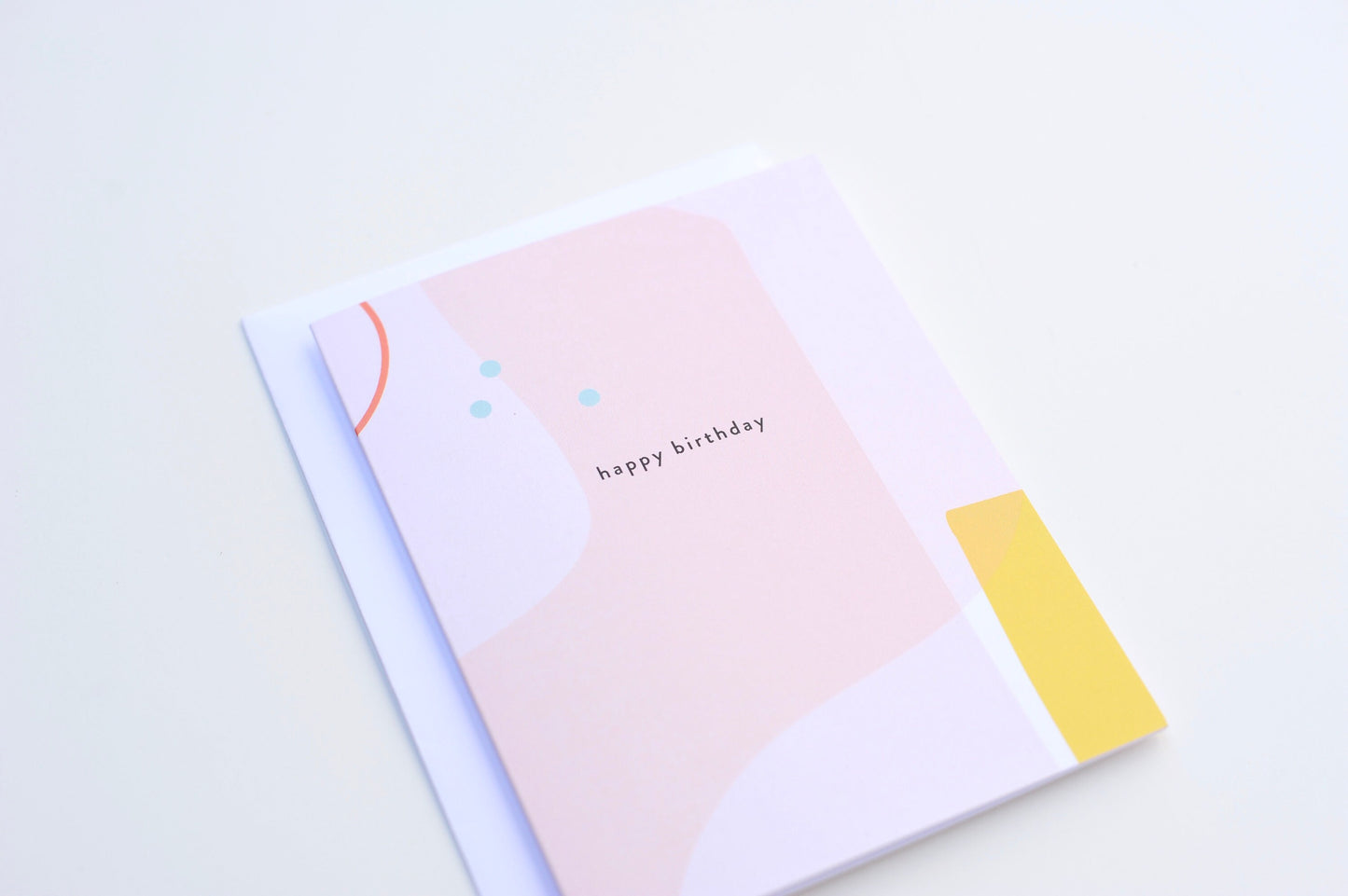 Birthday Card - Pink Yellow Beach