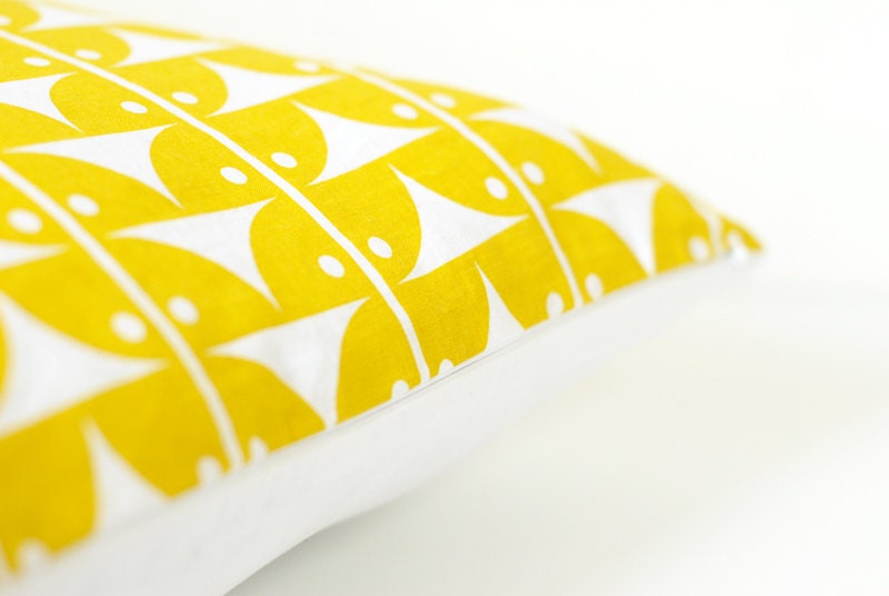 Linen Pillow Cover - AVA Yellow